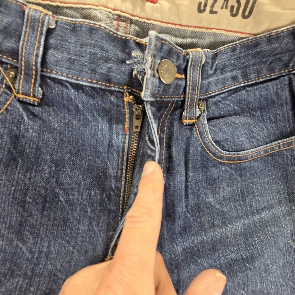 Converse Jeans Mens Blue Selvedge One Star Straight Fits 32x32